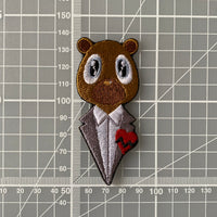 808's & Heartbreak Kanye West Bear Embroidered Iron-On Patch