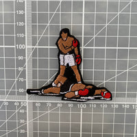 Muhammed Ali KO Knockout Embroidered Iron-On Patch