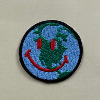 Astroworld Globe Smile Embroidered Iron-On Patch