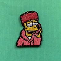 Bart x Camron Pink Mink Cartoon Iron-On Patch