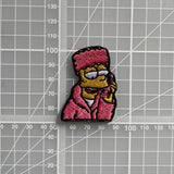 Bart x Camron Pink Mink Cartoon Iron-On Patch