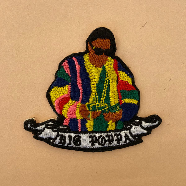 Big Poppa Embroidered Iron-On Patch