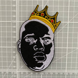 Biggie Crown Negative Embroidered Iron-On Patch