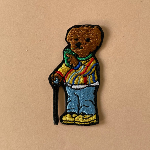 Biggie Money Bear Embroidered Iron-On Patch