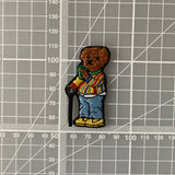 Biggie Money Bear Embroidered Iron-On Patch