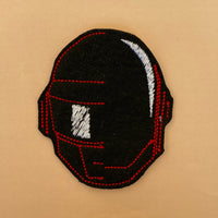 Daft Punk Helmet Embroidered Iron-On Patch