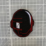 Daft Punk Helmet Embroidered Iron-On Patch