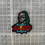 MF Doom All Caps Embroidered Iron-On Patch