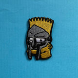 MF Doom Bart Embroidered Iron-On Patch