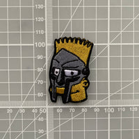 MF Doom Bart Embroidered Iron-On Patch