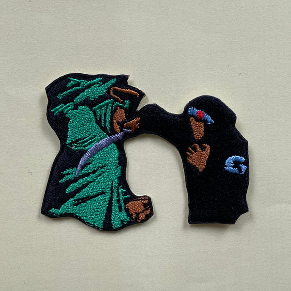 GZA Liquid Swords Embroidered Iron-On Patch