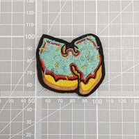 Wu Donut Green Embroidered Iron-On Patch