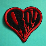 JW Heart Patch Embroidered Iron-On Patch