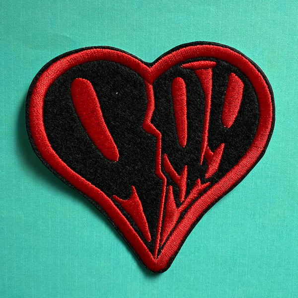 JW Heart Patch Embroidered Iron-On Patch