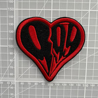 JW Heart Patch Embroidered Iron-On Patch