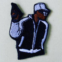 KRS One By All Means Necessary Embroidered Iron-On Patch