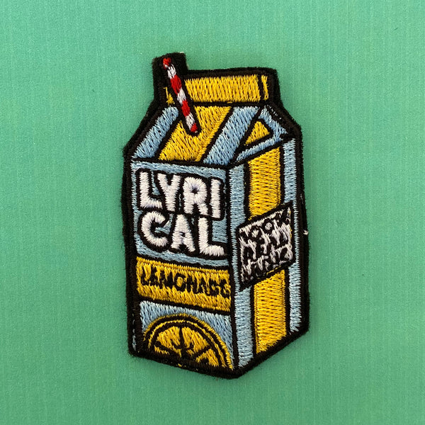 Lyrical Lemonade Embroidered Iron-On Patch