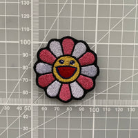 Takashi Murakami White & Pink Embroidered Iron-On Patch