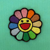 Takashi Murakami Rainbow Embroidered Iron-On Patch