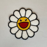 Takashi Murakami White Embroidered Iron-On Patch