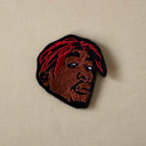 Tupac Bandana Embroidered Iron-On Patch