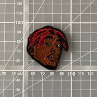 Tupac Bandana Embroidered Iron-On Patch