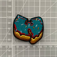 Wu Donut Blue Embroidered Iron-On Patch