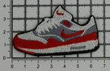 Red White Trainer Embroidered Iron-On Patch