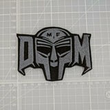 MF Doom Mask Text Patch Embroidered Iron-On Patch