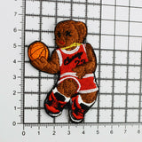 Jordan Bear Embroidered Iron-On Patch