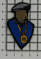 Nino Brown Embroidered Iron-On Patch