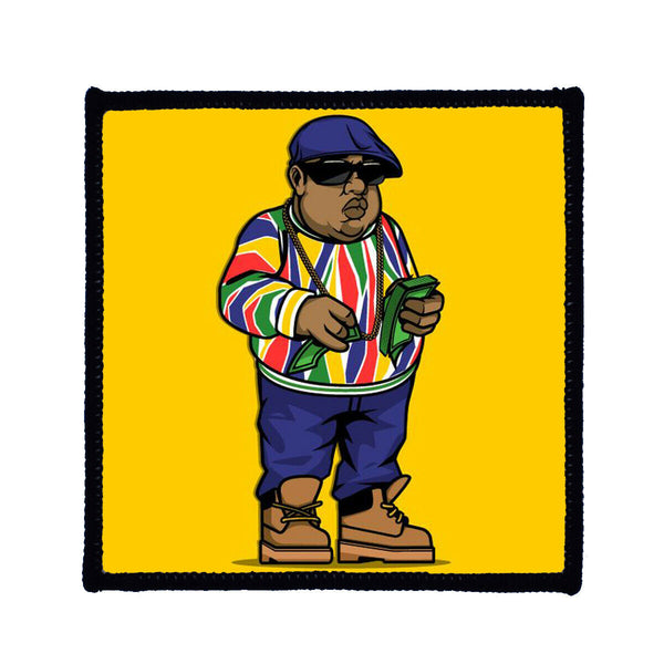 Notorious BIG Money Cartoon Sew On Badge