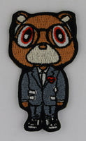 Kanye West Dropout Bear New Suit Glasses Embroidered Iron-On Patch