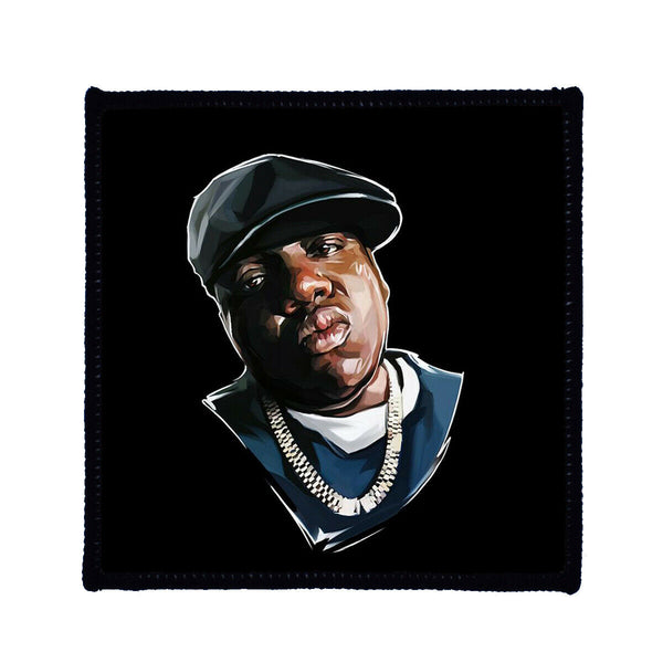 Notorious BIG Biggie Sketch Sew On Badge