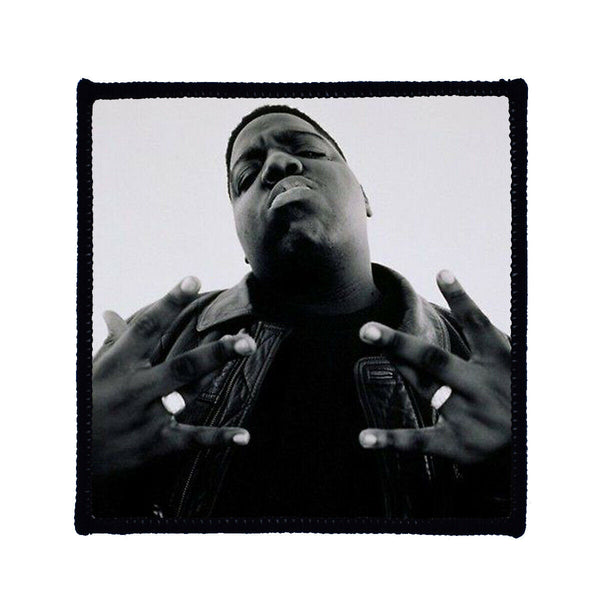 Notorious BIG Biggie B&W Sew On Badge