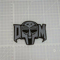 MF Doom Mask Text Patch Embroidered Iron-On Patch