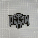 MF Doom Mask Text Patch Embroidered Iron-On Patch