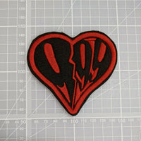 JW Heart Patch Embroidered Iron-On Patch