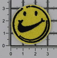 Sean W Smiley Face Yellow Embroidered Iron-On Patch