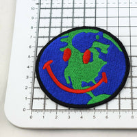 Large Astroworld Smile Embroidered Iron-On Patch