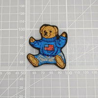 Baby Blue Bear Patch Embroidered Iron-On Patch