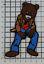 Kanye West Dropout Bear Full Pose Big Embroidered Iron-On Patch